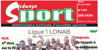 Une Sidwaya Sport du 24-05-2022