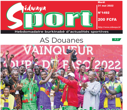 Une Sidwaya Sport du 31-05-2022