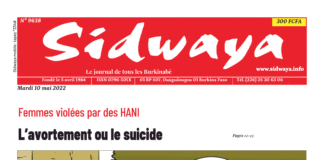 Une Sidwaya du 10-05-2022