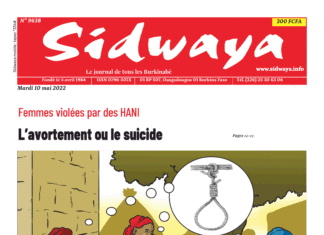Une Sidwaya du 10-05-2022