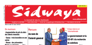 Une Sidwaya du 11-05-2022