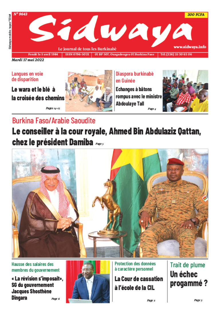 Une du 17/05/2022