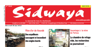 Une Sidwaya du 18-05-2022