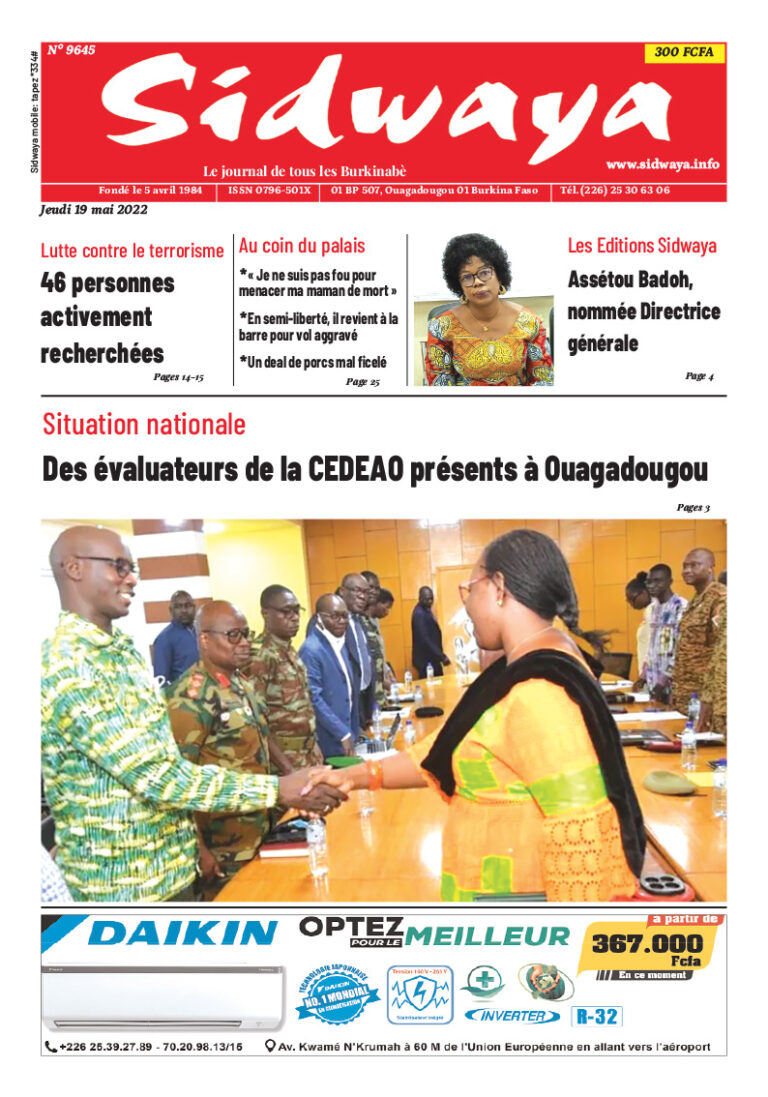 Une du 19/05/2022