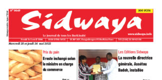 Une Sidwaya du 25/05/2022