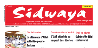 Une Sidwaya du 03-05-2022