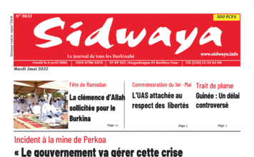 Une Sidwaya du 03-05-2022