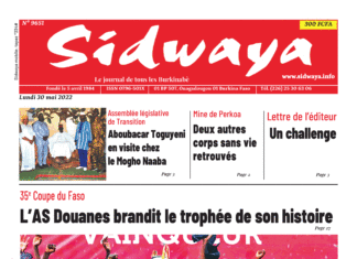 Une Sidwaya du 30-05-2022