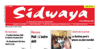 Une Sidwaya du 04-05-2022