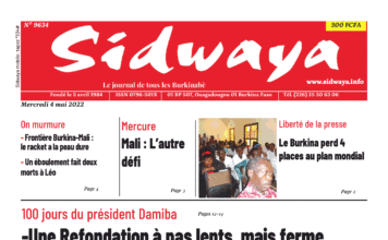 Une Sidwaya du 04-05-2022
