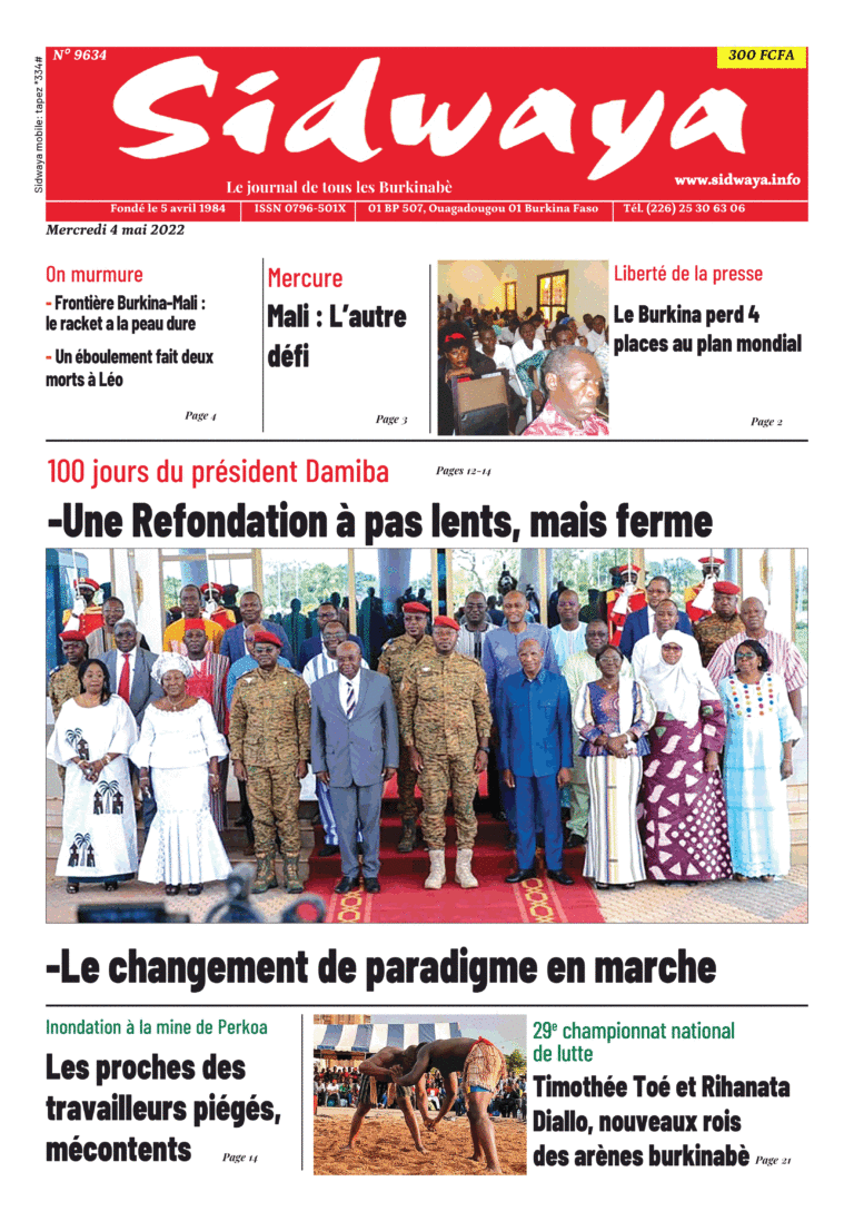 Une Sidwaya du 04-05-2022
