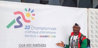 Championnat d’Afrique d’athlétisme : Hughes Fabrice Zango conserve l’or en triple saut