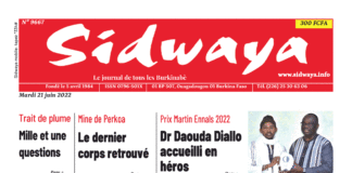 Une Sidwaya du 21-06-2022