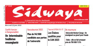 Une Sidwaya du 22-06-2022