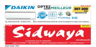 Une Sidwaya du 23-06-2022