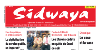 Une Sidwaya du 24 au 26-06-2022