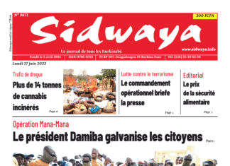 Une Sidwaya du 27-06-2022