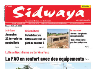 Une Sidwaya du 29/06/2022