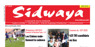 Une Sidwaya du 08-06-2022
