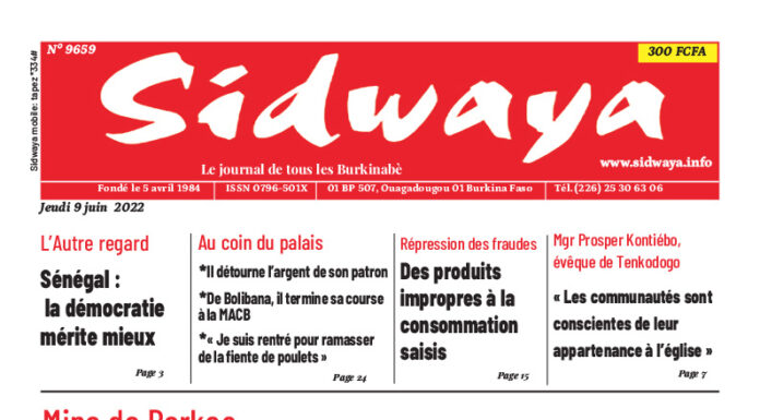 Une du 9/06/2022