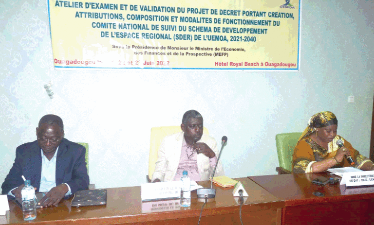 Schéma de développement de l’UEMOA 2021-2040: le Comité national de suivi en gestation