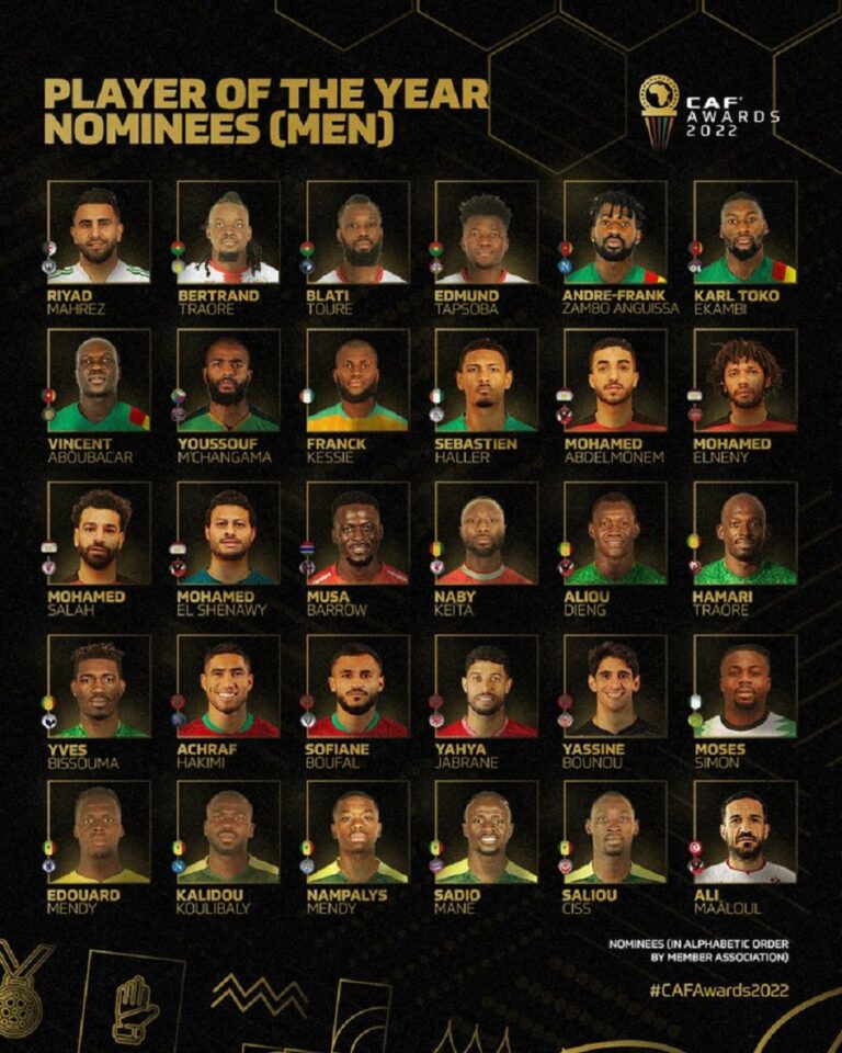 Ballon d’or africain 2022 : Blati Touré, Bertrand Traoré et Edmond Tapsoba sont nominés