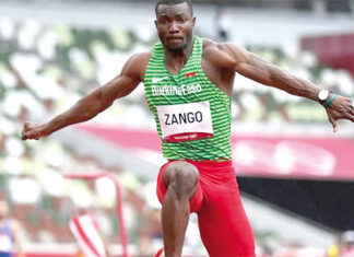 Mondiaux d’athlétisme : Hugues Fabrice Zango médaillé d’argent