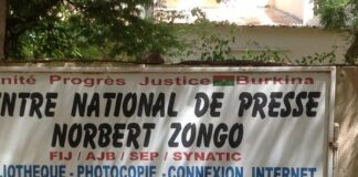 « Comment ne pas être inquiet quand on pense au dossier relatif à l’assassinat du journaliste Norbert Zongo et ses trois compagnons », Centre national de presse Norbert-Zongo*