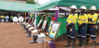 Drame sur la mine de Perkoa : Les mineurs élevés à titre posthume au rang de Chevalier de l’ordre du mérite du Commerce et de l’Industrie