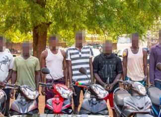 Ouagadougou : Le commissariat de police de Boulmiougou a démantelé deux réseaux de présumés malfrats et interpellé sept individus