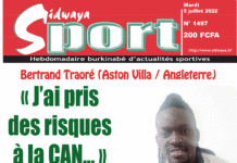Une Sidwaya Sport du 05-07-2022