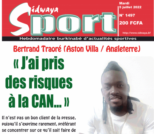 Une Sidwaya Sport du 05-07-2022