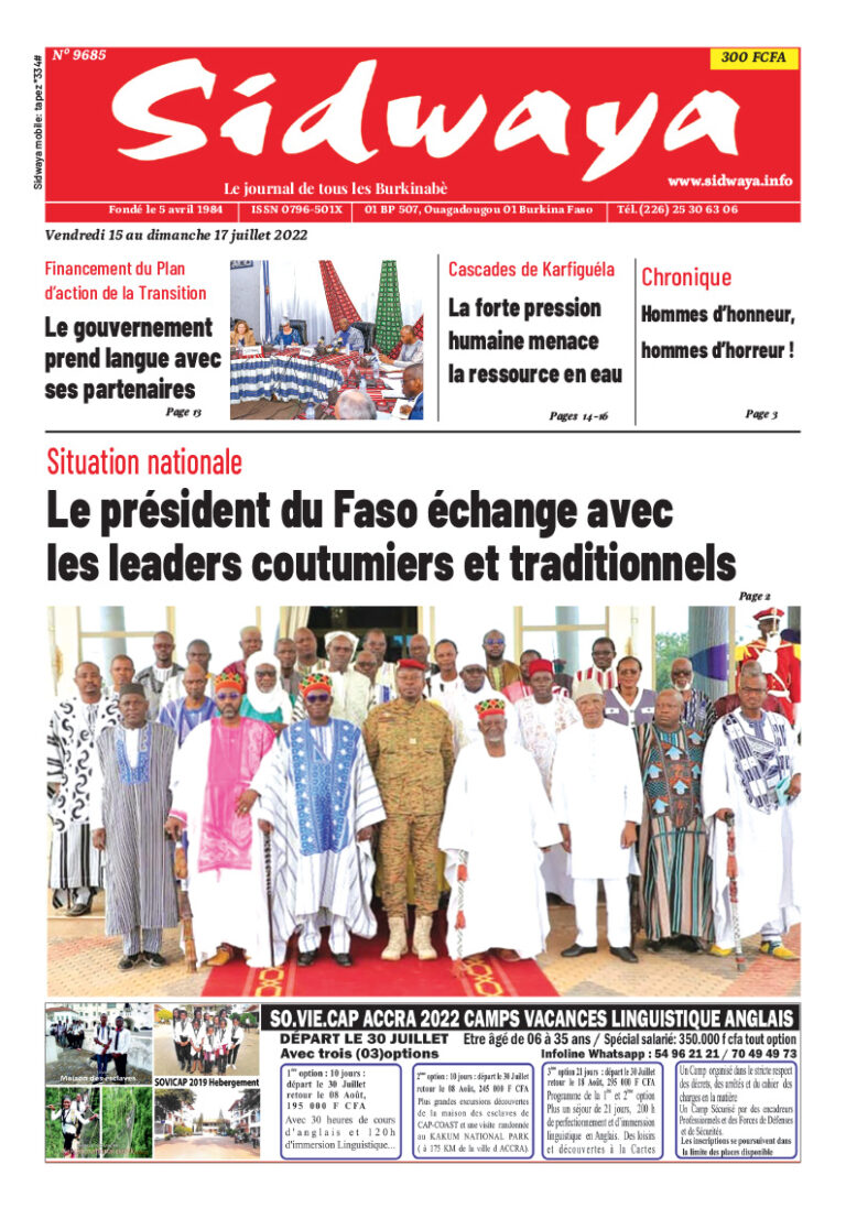 Une du 15/07/2022
