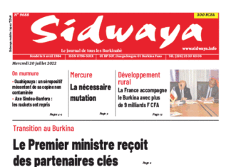 Une Sidwaya du 20-07-2022