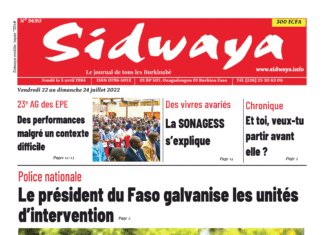 Une Sidwaya du 22 au 24-07-2022