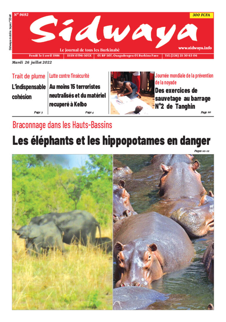 Une du 26/07/2022