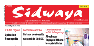 Une Sidwaya du 28-07-2022