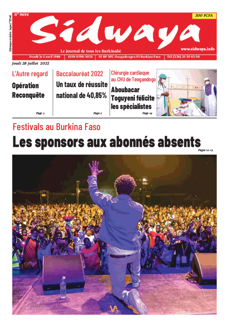 Une Sidwaya du 28-07-2022