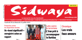Une Sidwaya du 29 au 31-07-2022