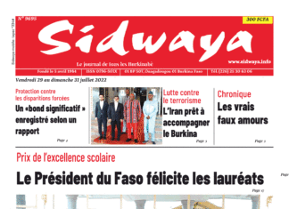 Une Sidwaya du 29 au 31-07-2022
