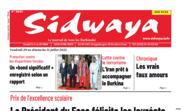 Une Sidwaya du 29 au 31-07-2022