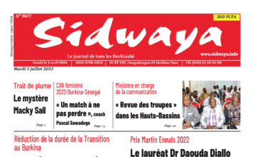 Une Sidwaya du 05-07-2022