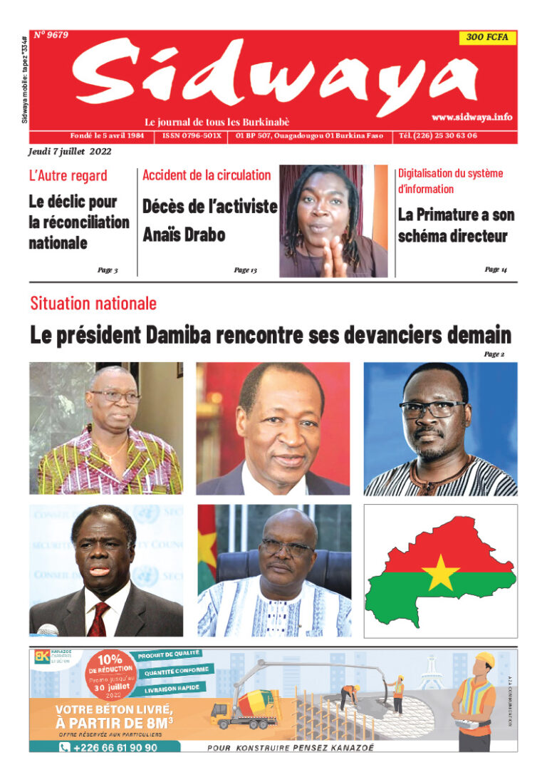 Une du 07/07/2022