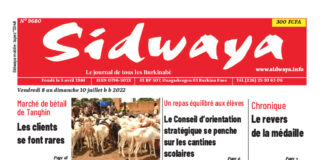 Une Sidwaya du 08/07/2022