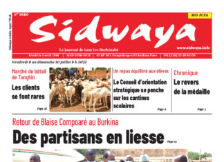 Une Sidwaya du 08/07/2022