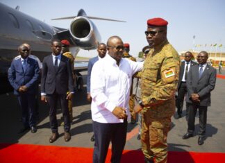 Transition : fin de séjour du président en exercice de la CEDEAO à Ouagadougou
