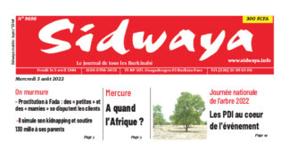 Une Sidwaya du 03/08/2022