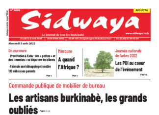 Une Sidwaya du 03/08/2022