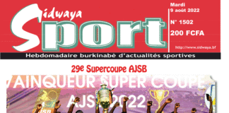 Une Sidwaya Sport du 09-08-2022