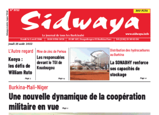 Une Sidwaya du 25-08-2022